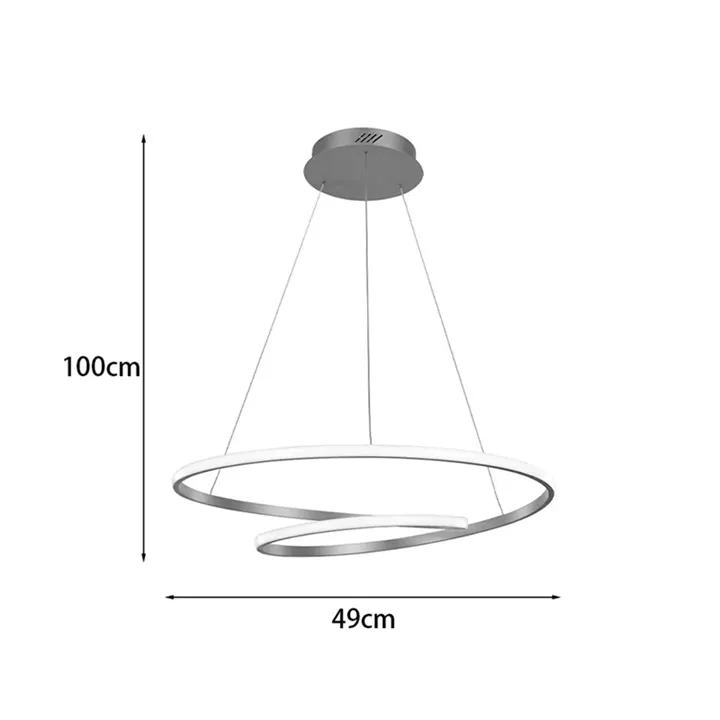 Ceiling lamp Rexon pakoworld led gold metal D49x12cm
