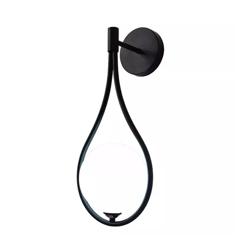 Φωτιστικό τοίχου-απλίκα Teary pakoworld G9 μέταλλο μαύρο-λευκο 16x12x37εκ