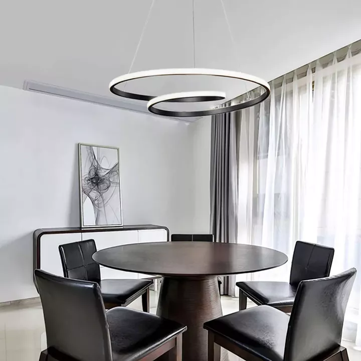 Ceiling lamp Rexon pakoworld led black metal D49x12cm
