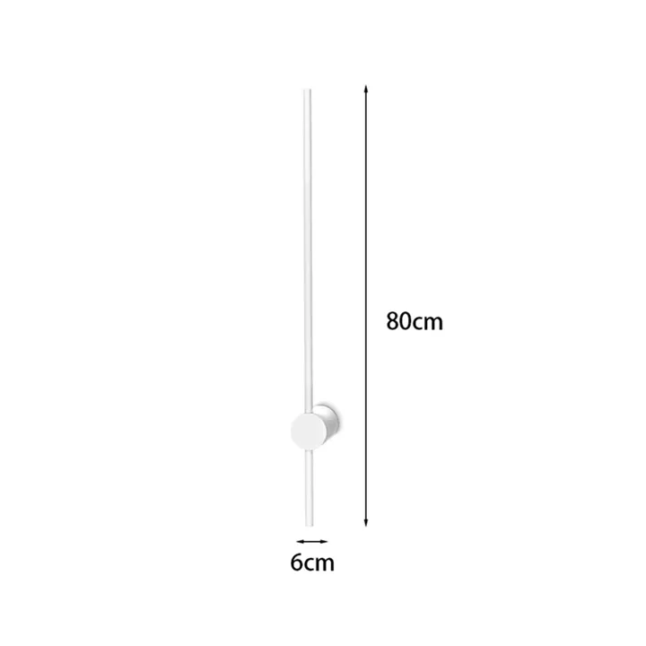 Wall led light Eftenbo pakoworld in white color D8x80cm
