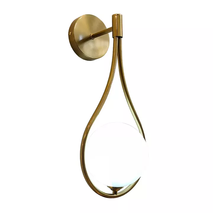 Wall light Teary pakoworld G9 metal in gold-white color 16x12x37cm