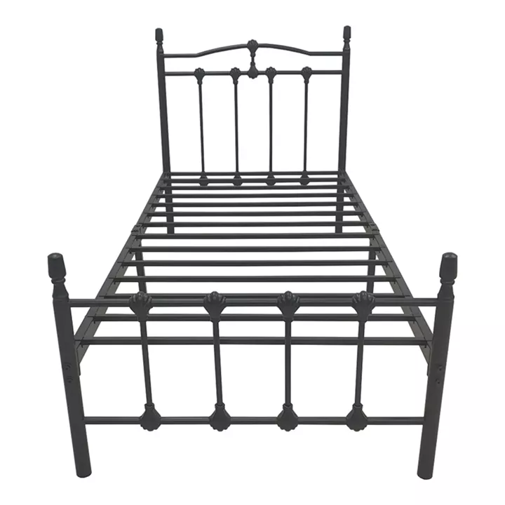 Wotso pakoworld metal bed in black shade 90x190cm