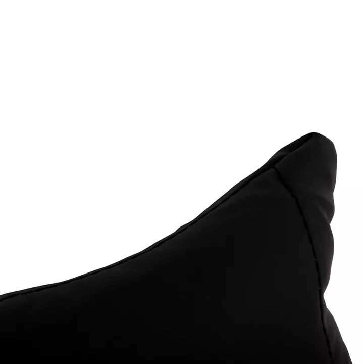 SET OF HEAD AND LUMBAR SUPPORT CUSHIONS IN BLACK COLOR