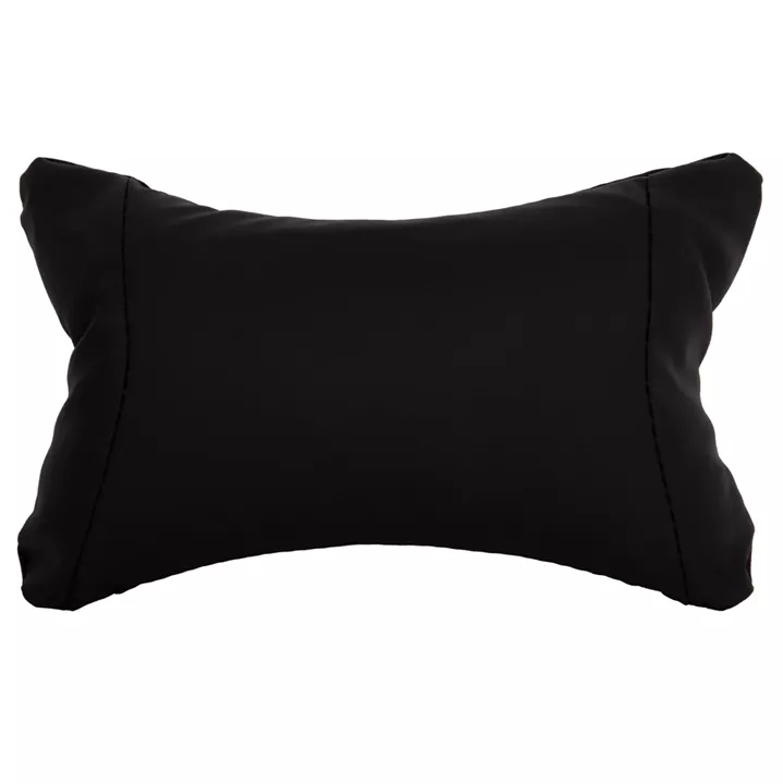 SET OF HEAD AND LUMBAR SUPPORT CUSHIONS IN BLACK COLOR