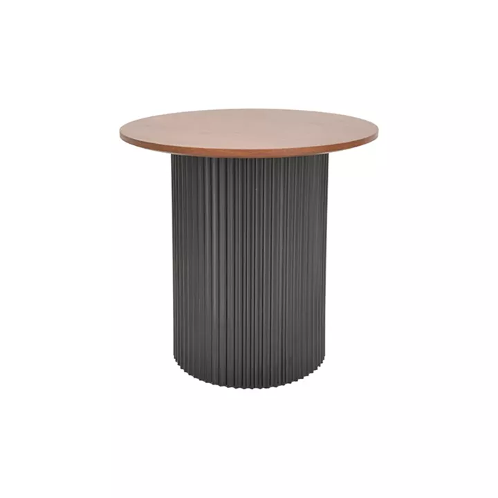 Dovel pakoworld mdf coffee table set of 2 walnut-black
