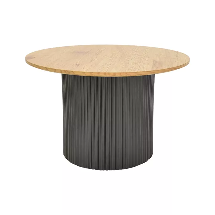 Tραπέζια σαλονιού Dovel pakoworld mdf σετ 2τεμ. sonoma-μαύρο