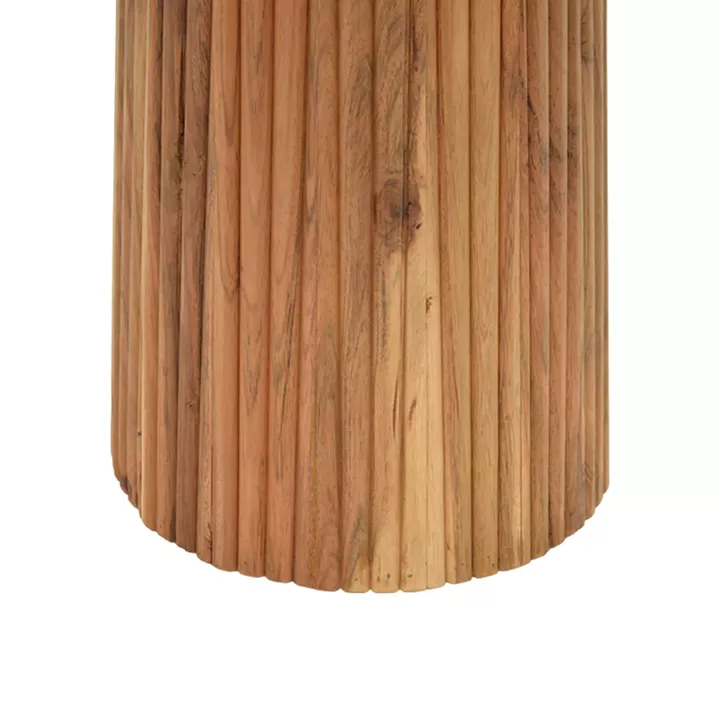Tully table pakoworld solid acacia wood in walnut shade D120x75cm