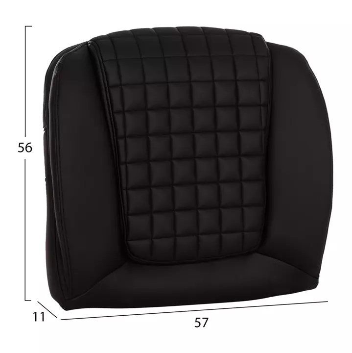 REPLACEMENT SEAT FOR OFFICE CHAIR HM1097.01 BLACK PU 57x11(thickness)x56cm.