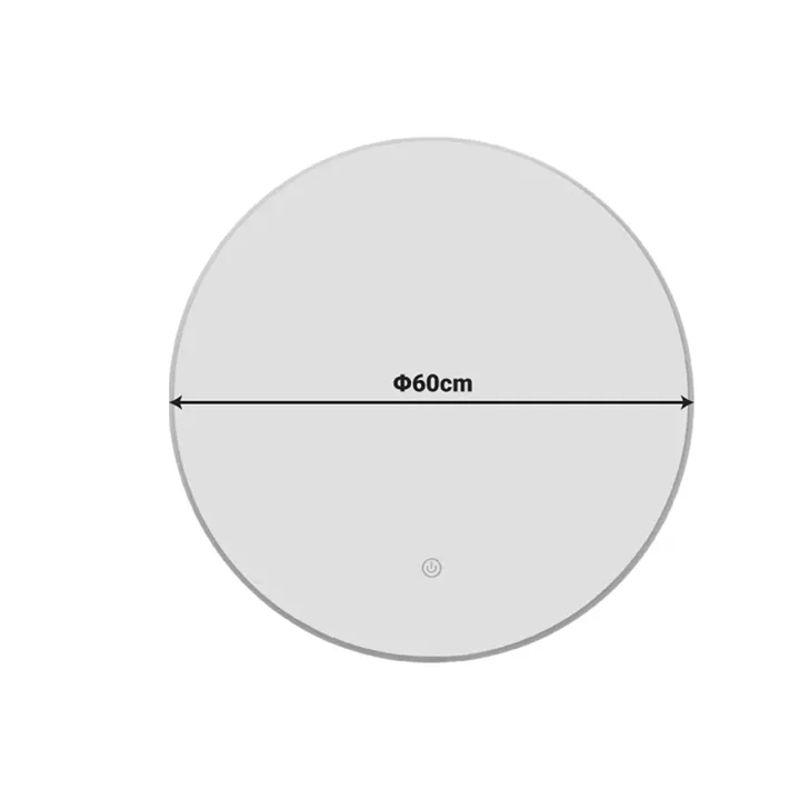 Lucox Inart Led Mirror pp-aluminum D60x3cm