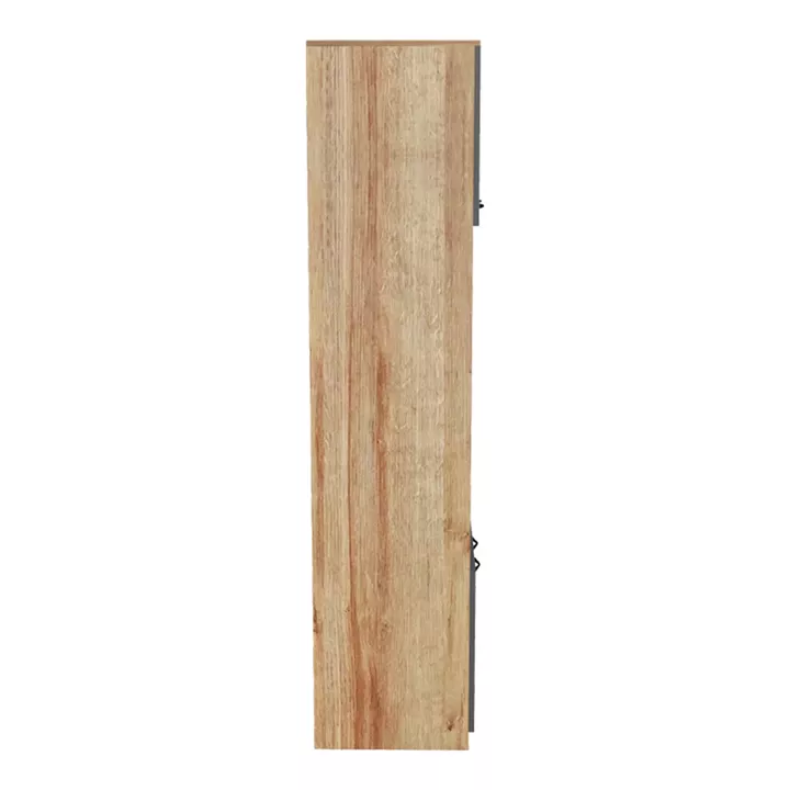 Rowan pakoworld kitchen cabinet in oak-dark grey shade 60x42x182cm