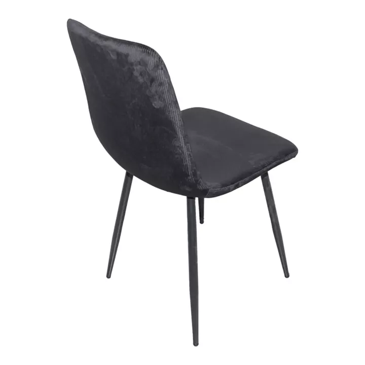 Dining table Balou-Grato pakoworld set of 5 pcs black D120x73cm