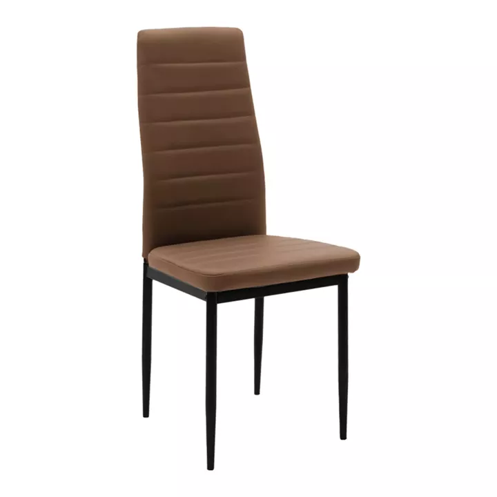 Dining table Balou-Parker pakoworld set of 5 pcs black-brown D120x73cm