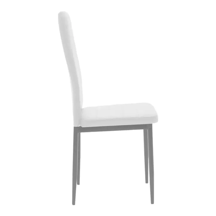 Dining table Balou-Parker pakoworld set of 5 pcs white D100x73cm
