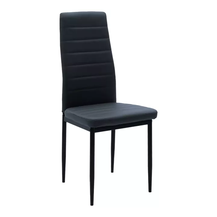 Dining table Balou-Parker pakoworld set of 5pcs black-anthracite D120x73cm
