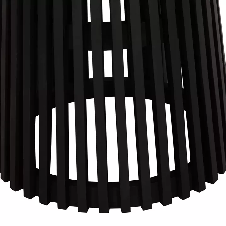 DINING TABLE ROUND FRANTZ HM9388.02 MINDI WOOD IN BLACK Φ118x79Hcm.