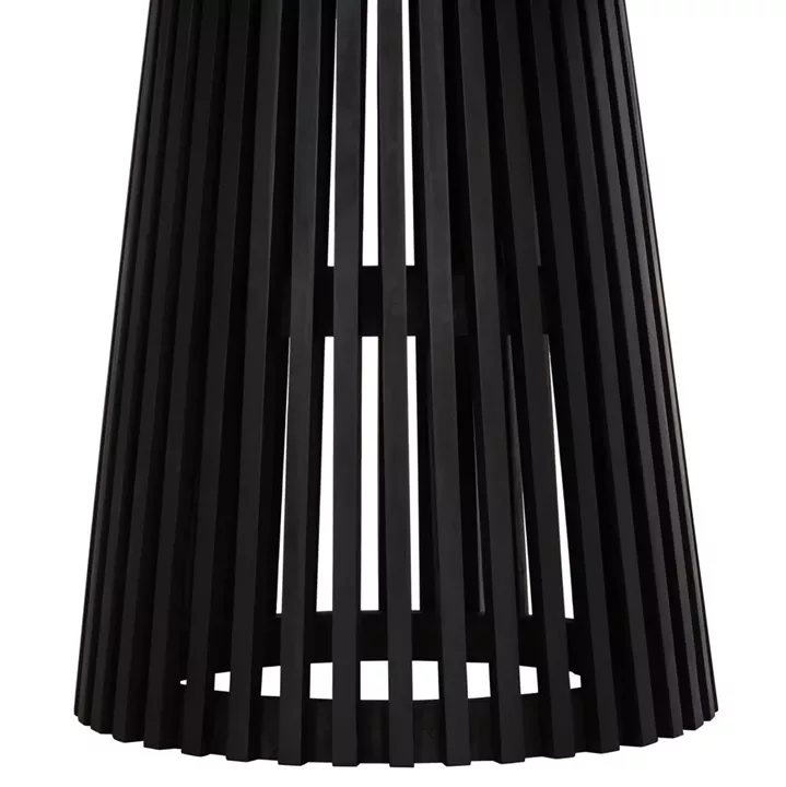 DINING TABLE ROUND FRANTZ HM9388.02 MINDI WOOD IN BLACK Φ118x79Hcm.