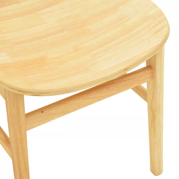 Lumnia chair pakoworld rubberwood in natural shade 46x50x76cm