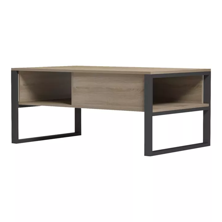 Coffee table Bendon pakoworld in sonoma-black color 100x60x44.5cm