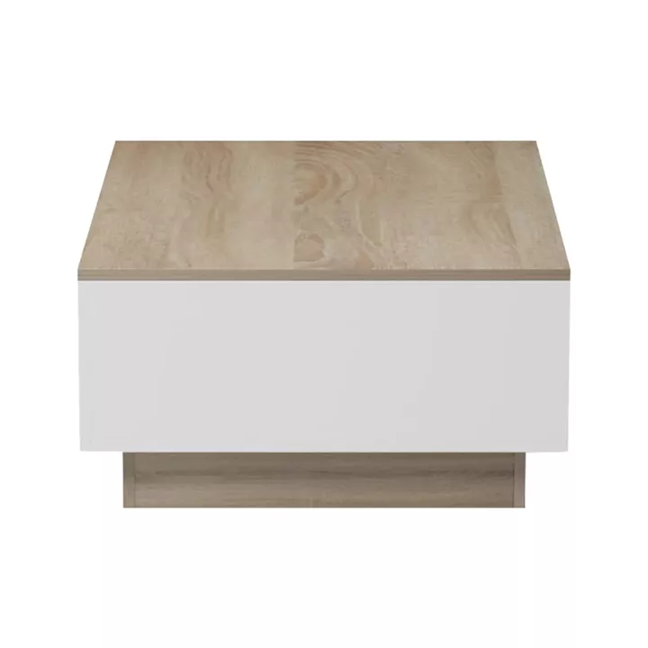 Coffee table Winey pakoworld in sonoma-white color 90x60x31.5cm