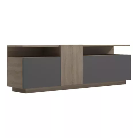 Tv stand Vendora pakoworld in sonoma-anthracite color 150x29.5x46.3cm