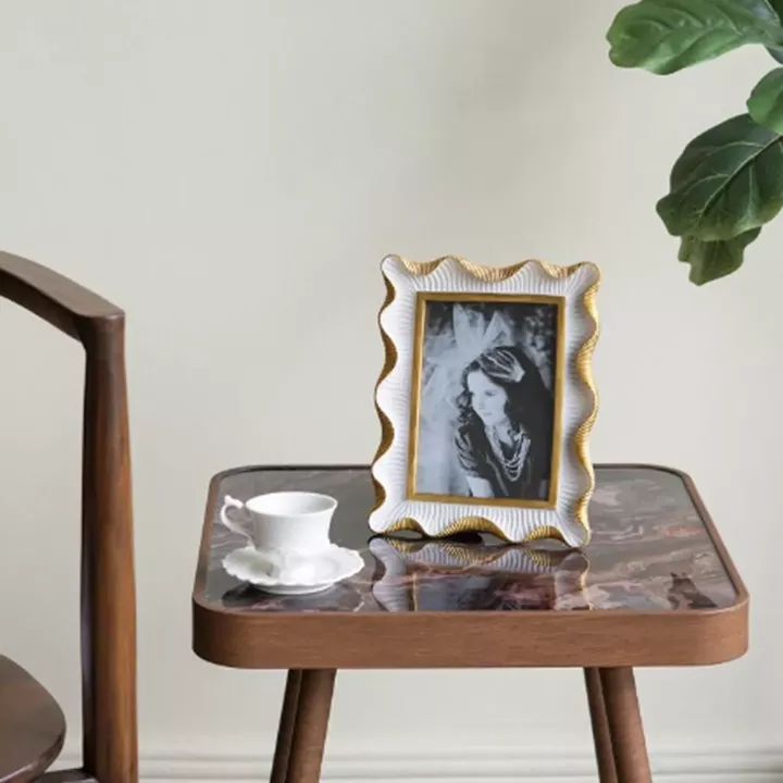 Artekko Frame Λευκή Κορνίζα Ρητίνης για Φωτογραφία 5Χ7