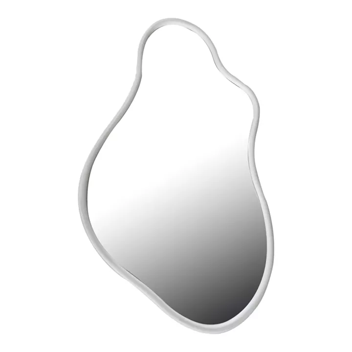 Mirror Decorde Inart wood in white color 90x3.5x150cm