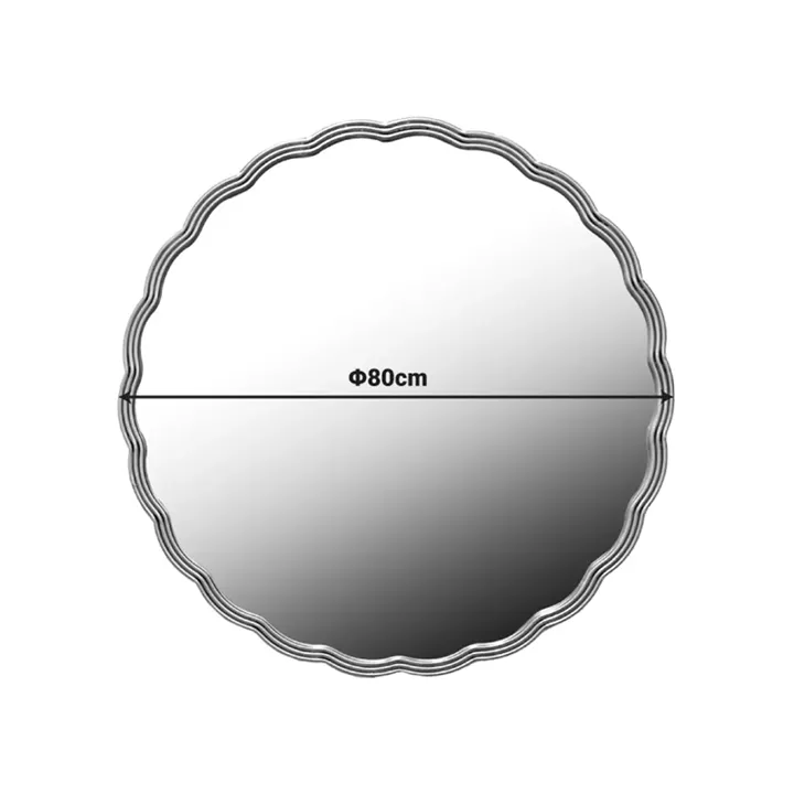 Καθρέπτης Fergan Inart μέταλλο σε χρυσή απόχρωση Φ80x2.5εκ