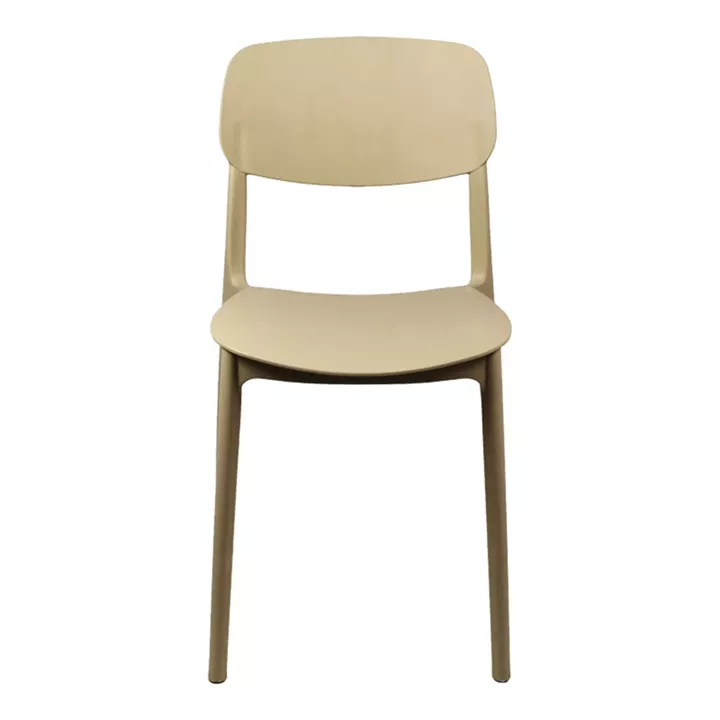 Καρέκλα Berdian pakoworld στοιβαζόμενη pp σε cappuccino απόχρωση 38x49x79εκ