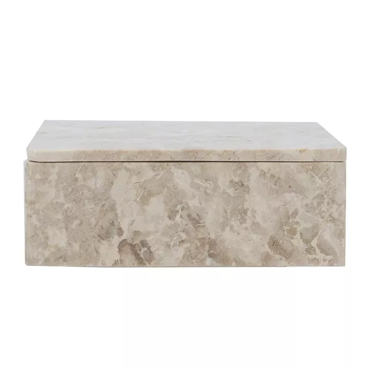 Artekko Marble Μπεζ Μαρμάρινη Κοσμηματοθήκη (20x15x7)cm
