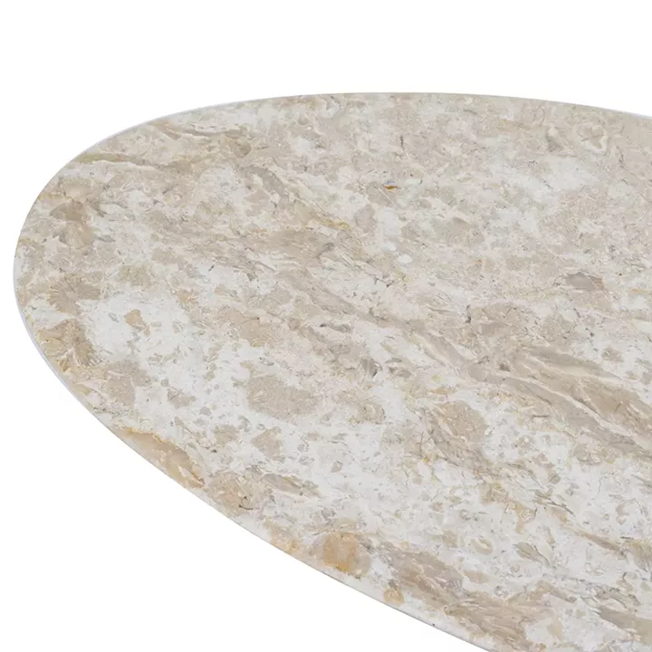 Artekko Marble Μπεζ Μαρμάρινη Πιατέλα (30x17x1)cm