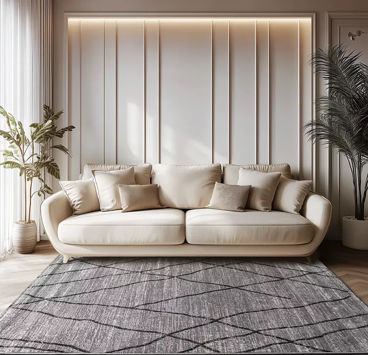 Beauty Home Χαλί Serena Art 9840 133x190 Γκρι