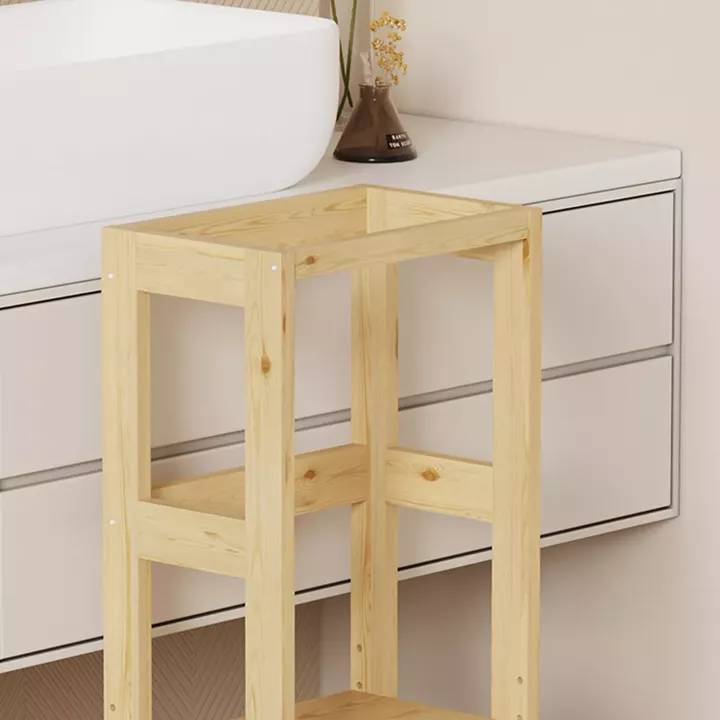 Παιδικός πύργος εκμάθησης Chiquel pakoworld τ.Montessori ξύλο σε φυσική απόχρωση 45.7x51x90εκ