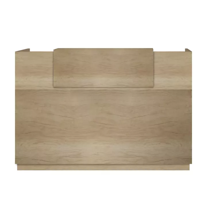 Γραφείο reception Lotus pakoworld σε χρώμα φυσικό 180x70x110εκ