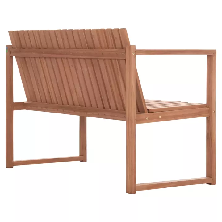 OUTDOOR BENCH 2-SEATER VED HM18124 TEAK WOOD IN NATURAL COLOR 130x60x86Hcm.