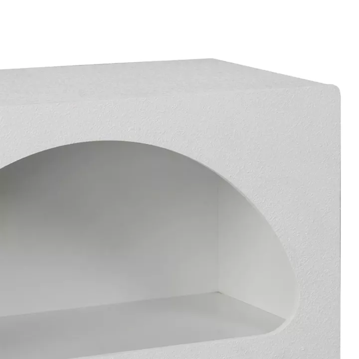 Βιβλιοθήκη-ραφιέρα Emersi pakoworld mdf σε λευκή απόχρωση 70x35x100εκ