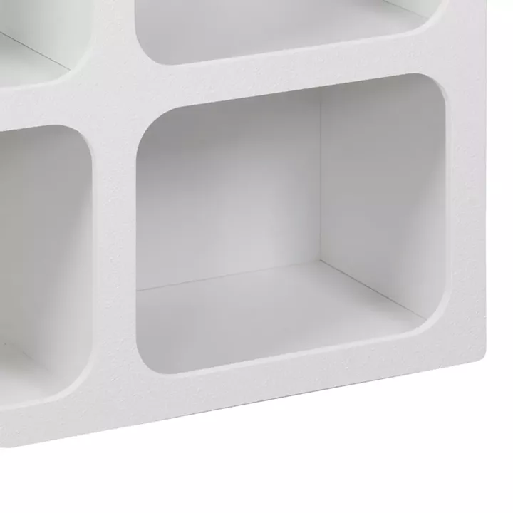 Μπουφές Emersi pakoworld με ράφια mdf σε λευκή απόχρωση 120x35x76εκ