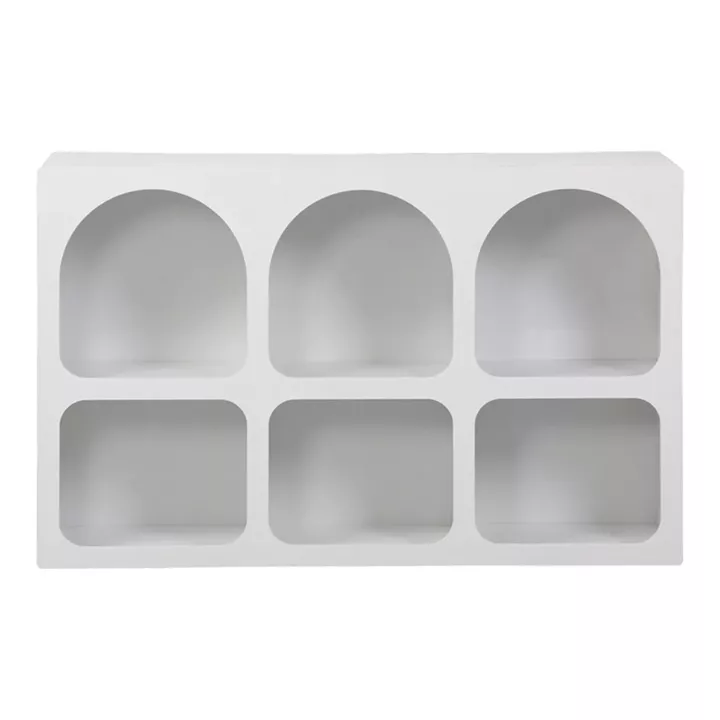 Μπουφές Emersi pakoworld με ράφια mdf σε λευκή απόχρωση 120x35x76εκ