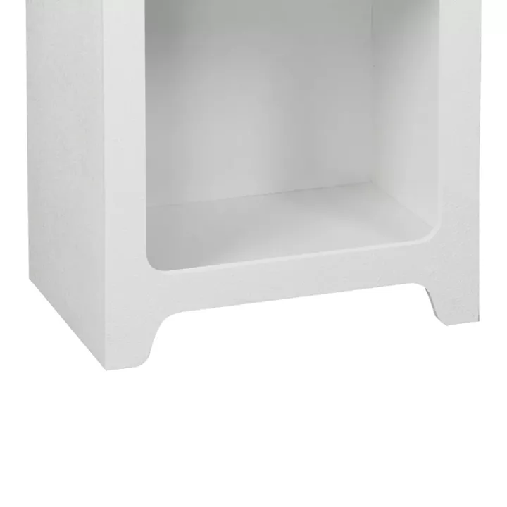 Βιβλιοθήκη Emersi pakoworld mdf σε λευκή απόχρωση 48x35x180εκ