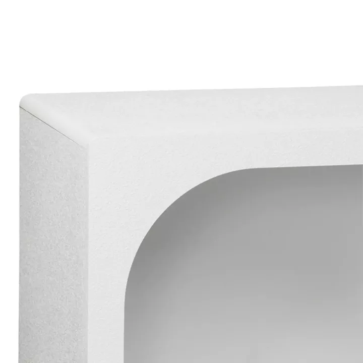 Μπουφές Emersi pakoworld με ράφια mdf σε λευκή απόχρωση 164x34x76εκ