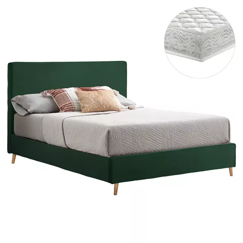 ΚΡΕΒΑΤΙ ΜΕ ΣΤΡΩΜΑ INDRA HM21280.04 ΚΥΠΑΡΙΣΣΙ ΒΕΛΟΥΔΟ--ΓΙΑ 160x200εκ