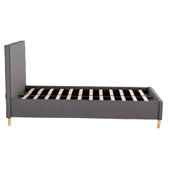 BED WITH MATTRESS MAYLIN HM21281.03 GREY FABRIC--FOR MATTRESS 120x200cm