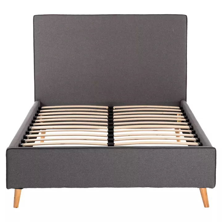 BED WITH MATTRESS MAYLIN HM21281.03 GREY FABRIC--FOR MATTRESS 120x200cm