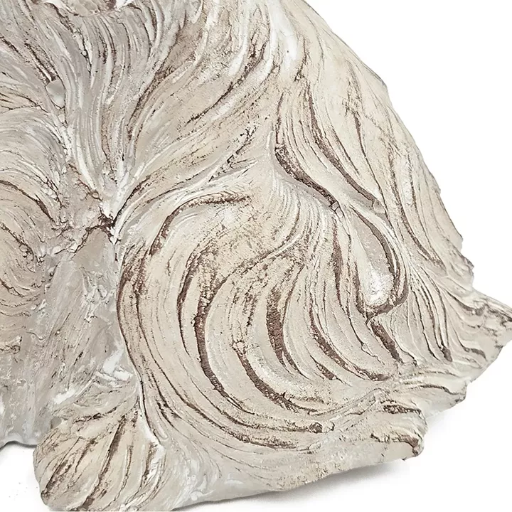 Artekko Cement Μπεζ Τσιμεντένιο Διακοσμητικό Σκυλάκι (19x14x22)cm