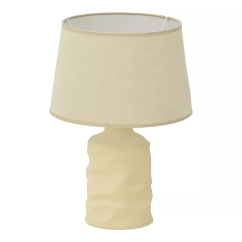 Επιτραπέζιο φωτιστικό Wabbi Inart Ε27 κεραμικό σε μπεζ απόχρωση Φ28x41εκ