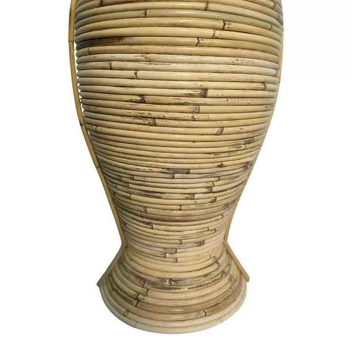 Βάζο Virnia Inart pe rattan σε φυσική απόχρωση Φ40x100εκ