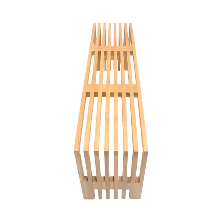Bench Zen pakoworld teak wood in natural color 140x35x48cm