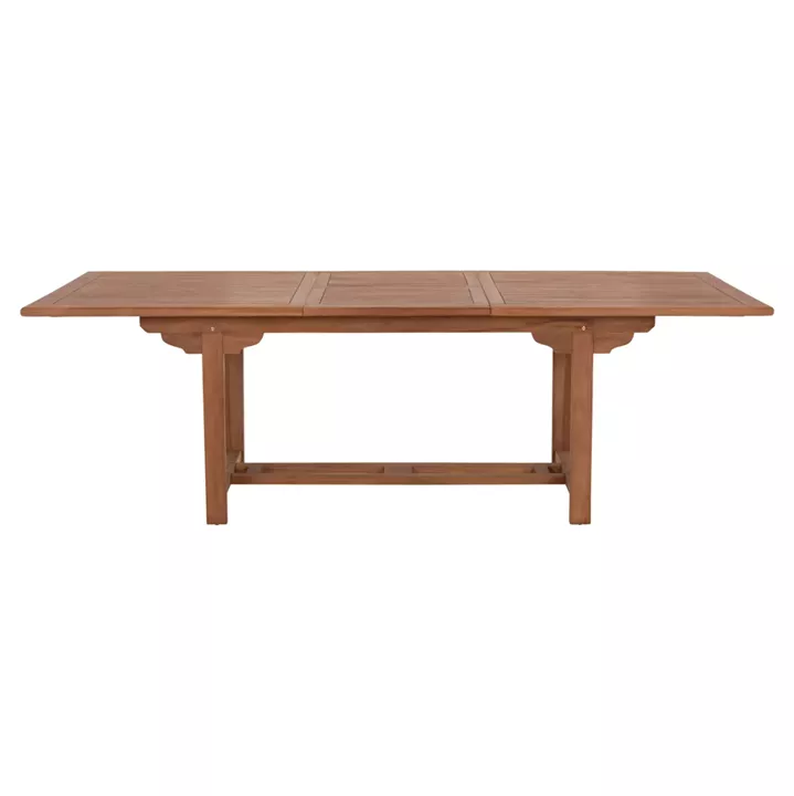 DINING TABLE EXTENDABLE CRANDER HM6376 TEAK WOOD IN NATURAL COLOR 180-240x100x76Hcm.