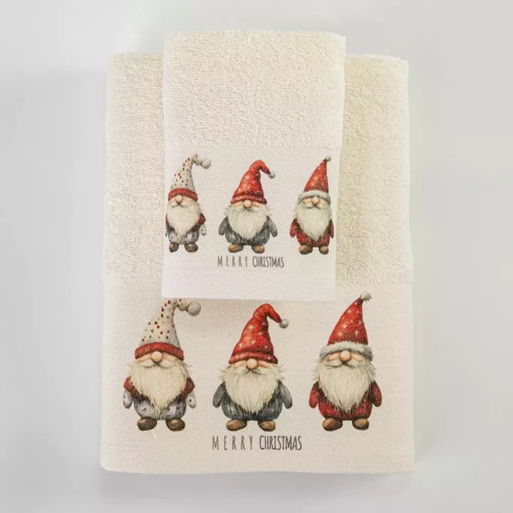 Πετσέτες Χριστουγεννιάτικες Σετ 2ΤΜΧ Festive Gnomes