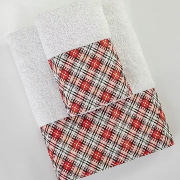 Πετσέτες Χριστουγεννιάτικες Σετ 2ΤΜΧ Tartan