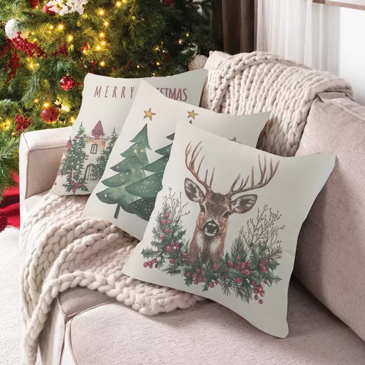 Μαξιλάρι Διακοσμητικό Χριστουγεννιάτικο Printed Σχέδιο 108